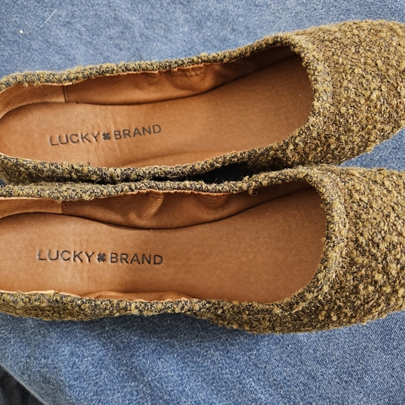 Lucky Brand Emmie Ballet Flat Textile Brown Copper - Picture 4 of 8